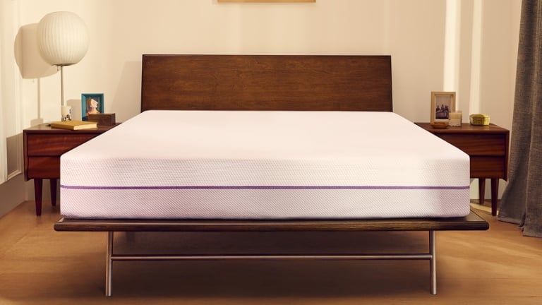 The Purple Mattress in bedroom setting