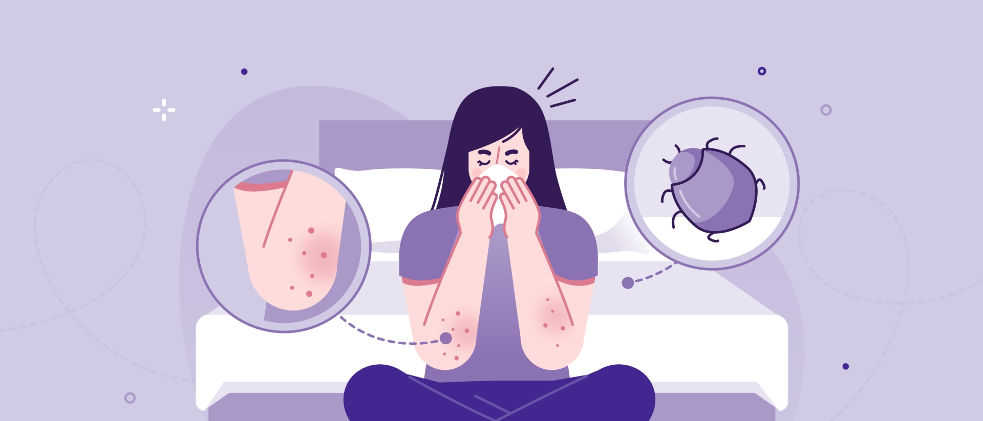 woman with bedroom allergies
