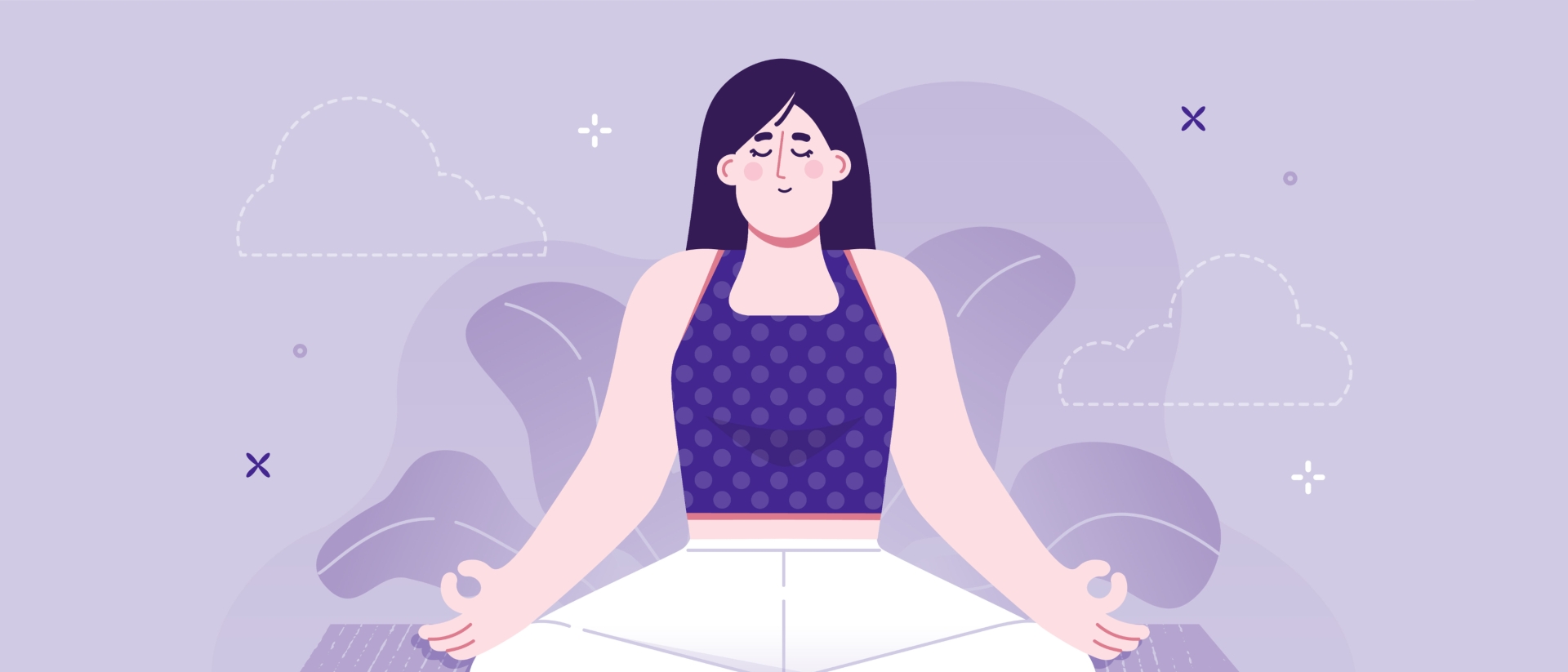 woman doing yoga